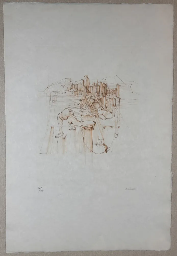 Gravure Bellmer - L'Usine