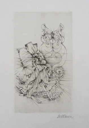 Ets En Aquatint Bellmer - Métamorphose (Papillon)