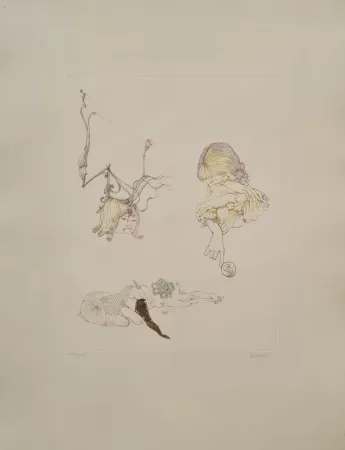 Ets En Aquatint Bellmer - Miroir des songes 