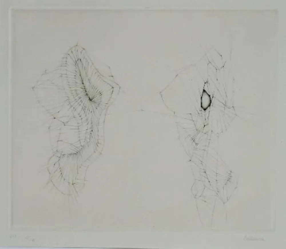 Ets En Aquatint Bellmer - Mon arrestation du 26 août