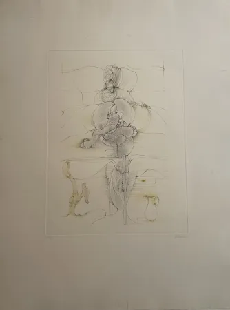 Gravure Bellmer - Onze heure et demie 