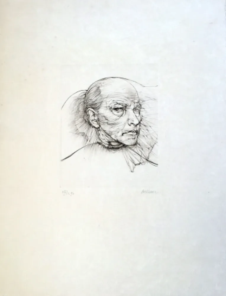 Droge Naald Bellmer - Selfportrait