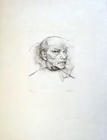 Droge Naald Bellmer - Selfportrait