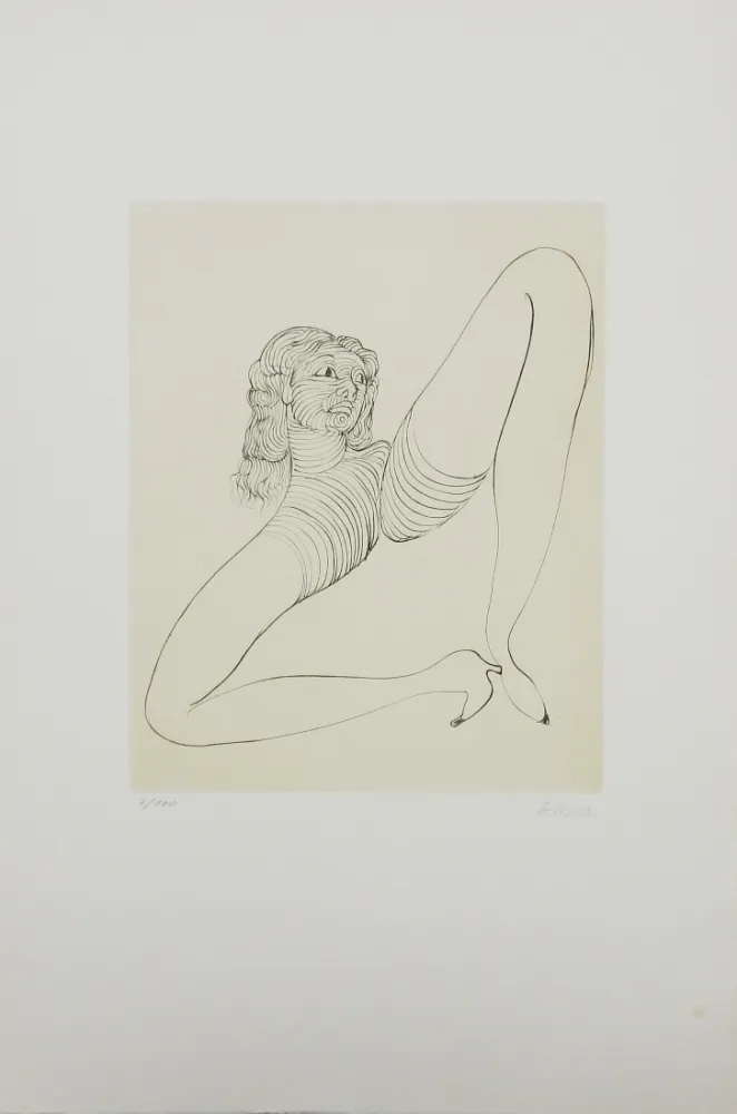 Ets En Aquatint Bellmer - Solitude