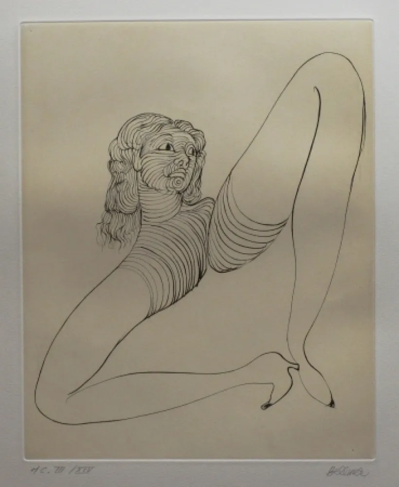 Ets En Aquatint Bellmer - Solitude