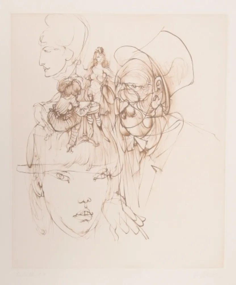 Gravure Bellmer - Untitled (from Alice in Wonderland)