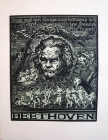 Houtsnede Belot  - Beethoven