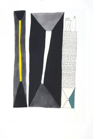 Ets En Aquatint Benmayor - Pasillo con muro