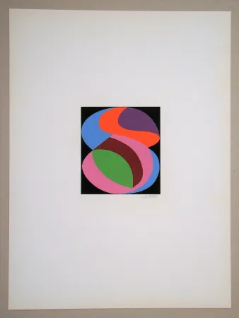 Zeefdruk Béöthy Steiner - Composition, 1972