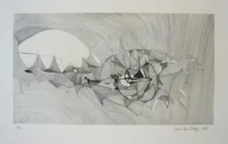 Gravure Berge - Quadrige