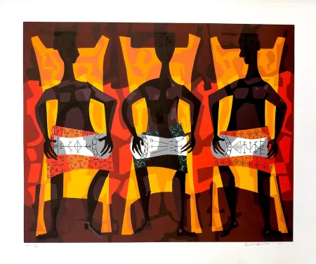 Zeefdruk Bermúdez - Los tres músicos