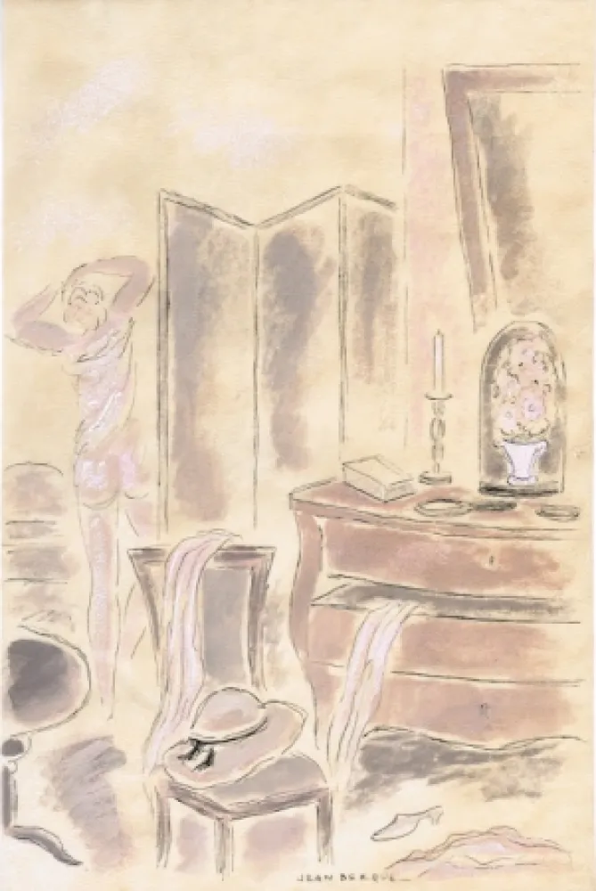 Geïllustreerd Boek Berque - Le bruit du silence.  Gouaches originales de Jean Berque.