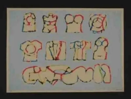 Zeefdruk Berrocal - Sans titre