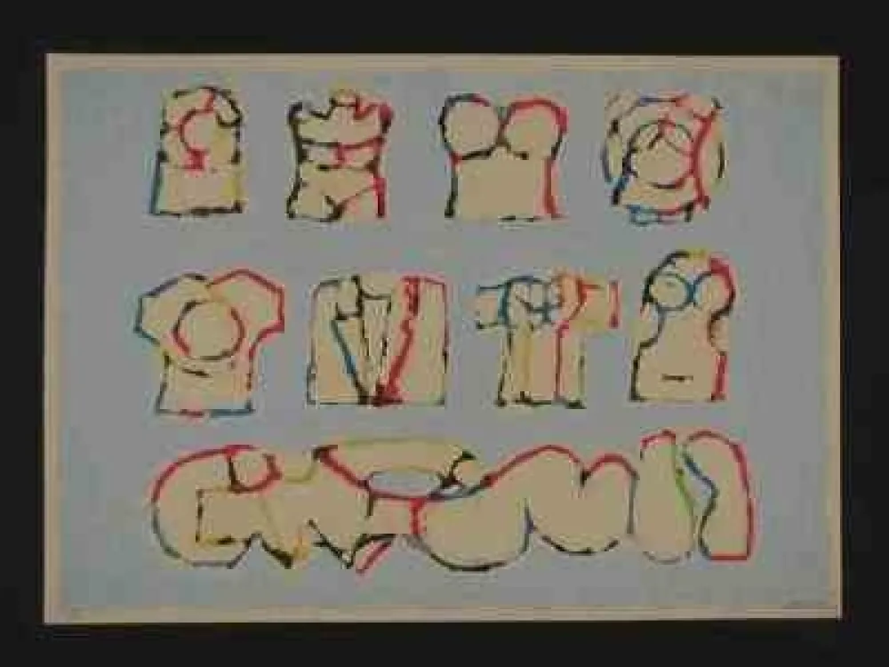 Zeefdruk Berrocal - Sans titre