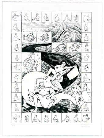 Lithografie Berthemet - Sans 