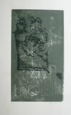 Lithografie Bertholo - Composition 