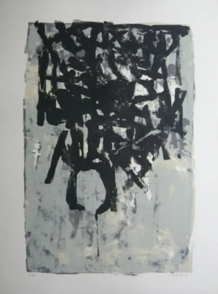 Lithografie Bertholo - Composition 