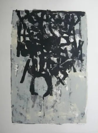 Lithografie Bertholo - Composition 