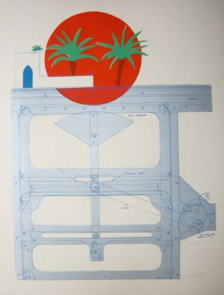 Lithografie Bertholo - Sans titre