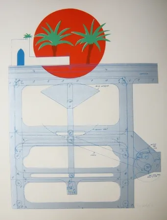 Lithografie Bertholo - Sans titre