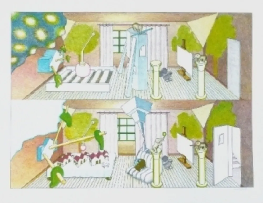 Lithografie Bertholo - Sans titre