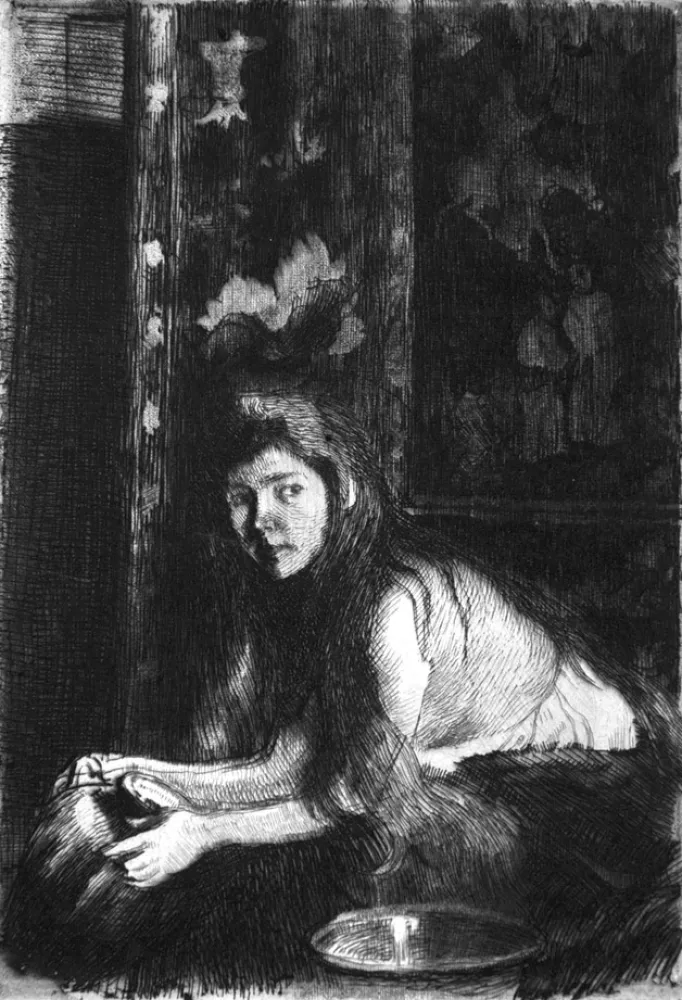 Ets Besnard - La femme au vase