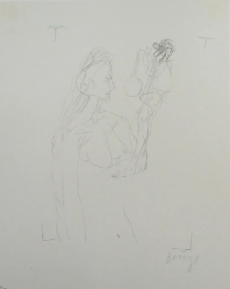 Lithografie Beuys - Codices Madrid 5