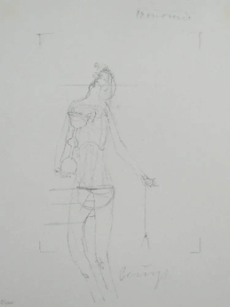 Lithografie Beuys - Codices Madrid 7