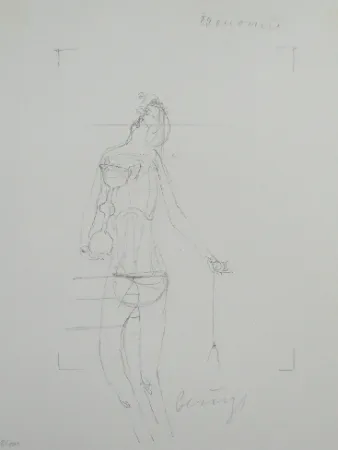 Lithografie Beuys - Codices Madrid 7