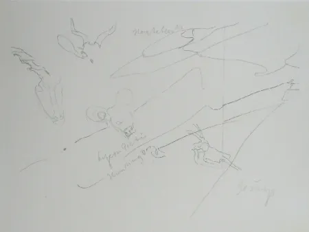 Lithografie Beuys - Codices Madrid 9