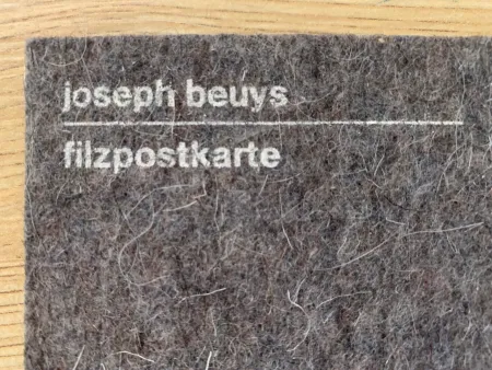 Zeefdruk Beuys - Filzpostkarte