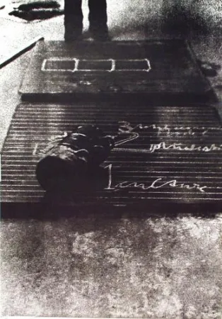 Zeefdruk Beuys - Im Kopf und im Topf