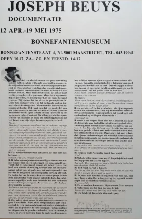 Offset Beuys - Joseph Beuys, Documentatie, 12 Apr.-19. Mei 1975, Bonnefantenmuseum