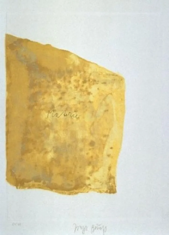 Aquatint Beuys - Materie