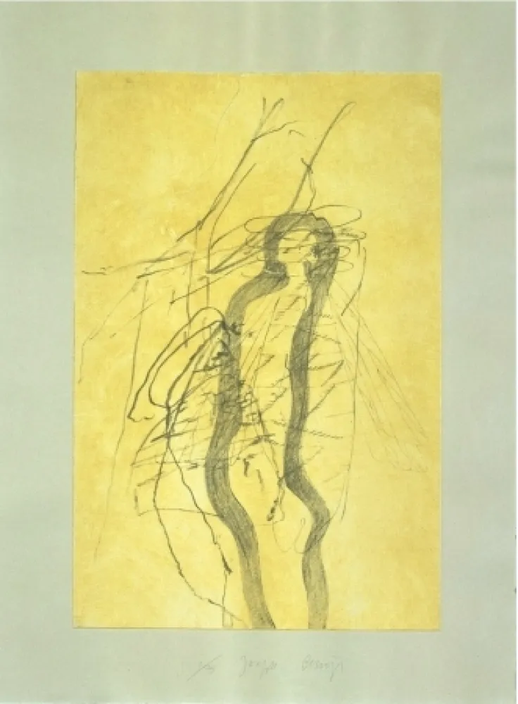 Ets En Aquatint Beuys - Schwurhand: Blitz and Bienenkönigin