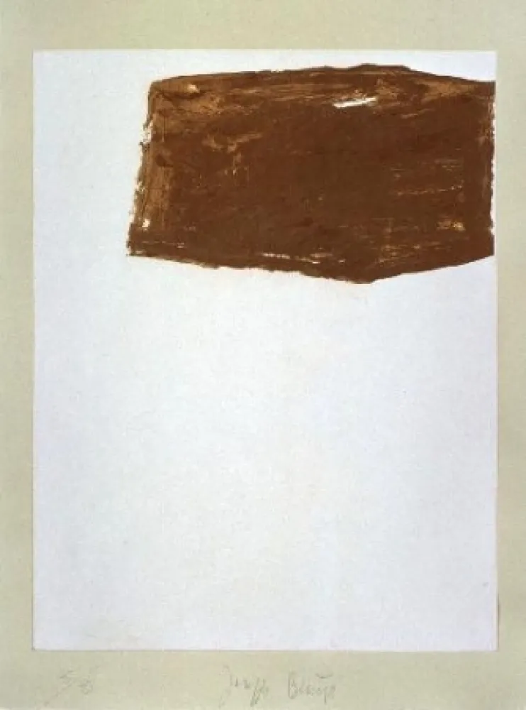Lithografie Beuys - Wandernde Kiste Nr. 2