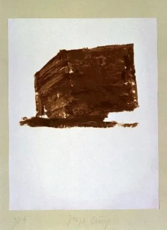 Lithografie Beuys - Wandernde Kiste Nr.1