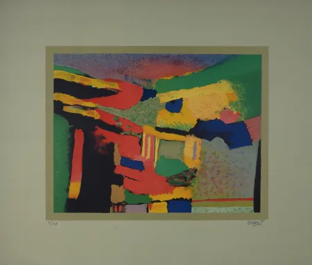 Lithografie Bierge - Musica, 1971 - Hand-signed