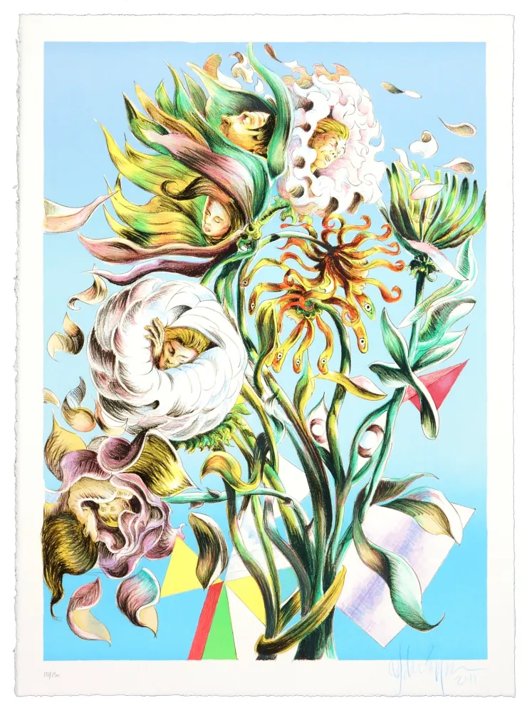 Lithografie Bigum - Enhver Sin Stilhed