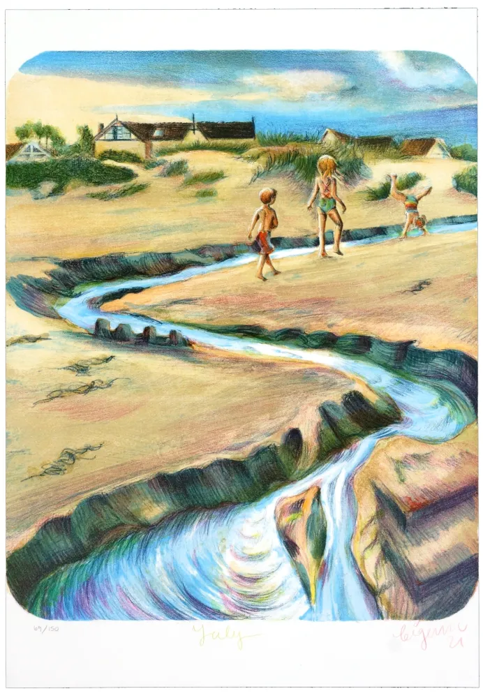 Lithografie Bigum - July