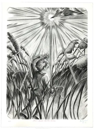 Lithografie Bigum - New times all the times 