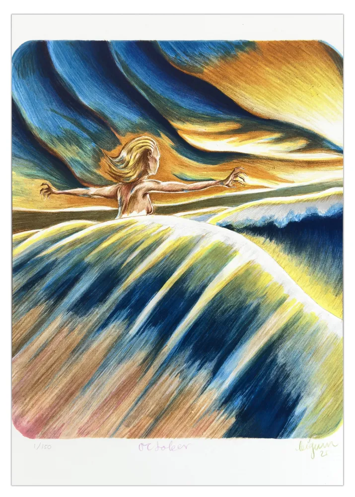 Lithografie Bigum - Octobre