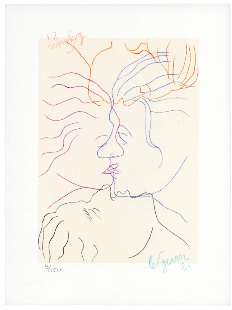 Lithografie Bigum - Sans titre