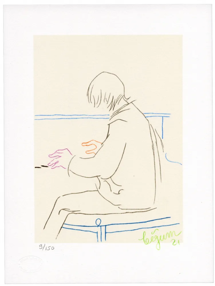 Lithografie Bigum - Sans titre