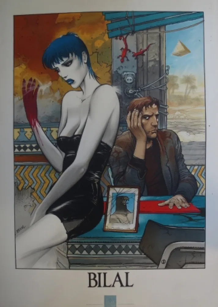 Lithografie Bilal - Sans titre