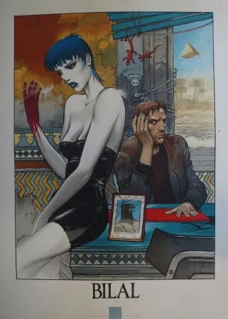 Lithografie Bilal - Sans titre