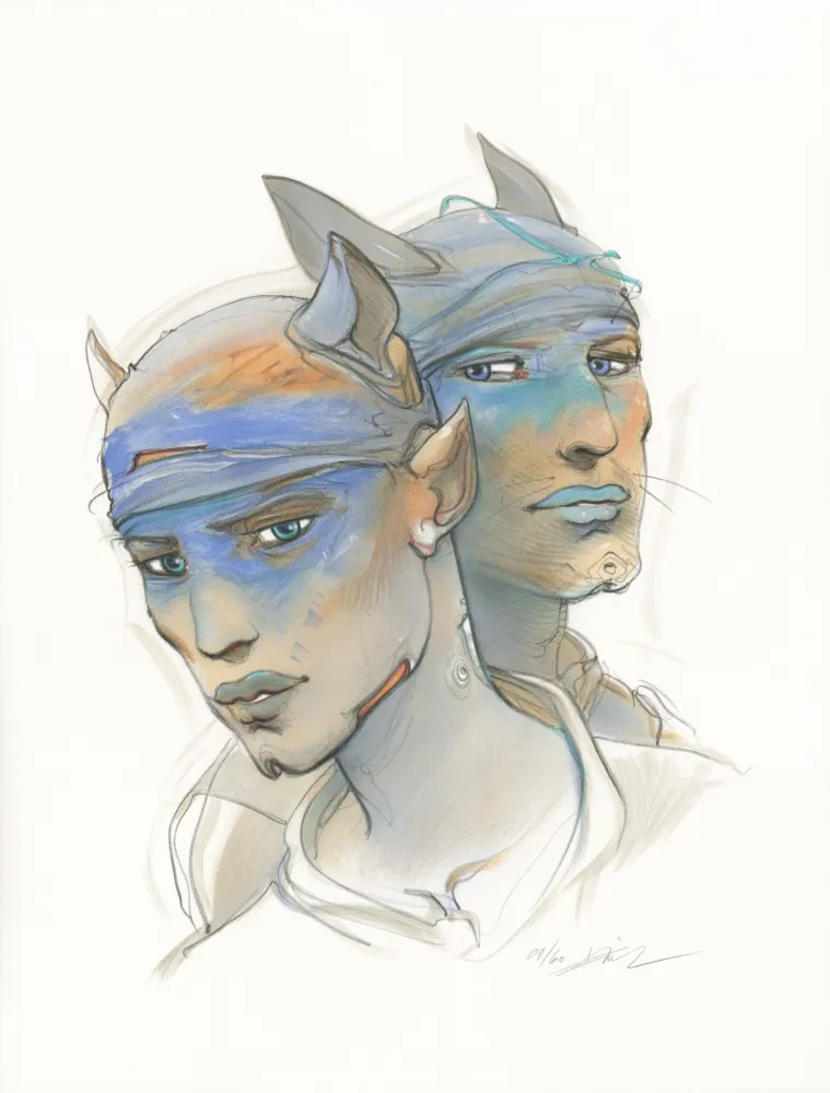 Lithografie Bilal - Transhumans 2