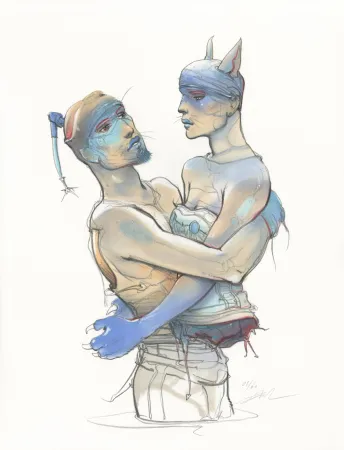 Lithografie Bilal - Transhumans 3