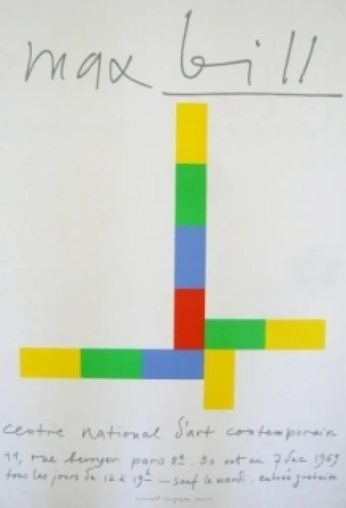 Poster Bill - Affiche exposition centre national d'art contemporain