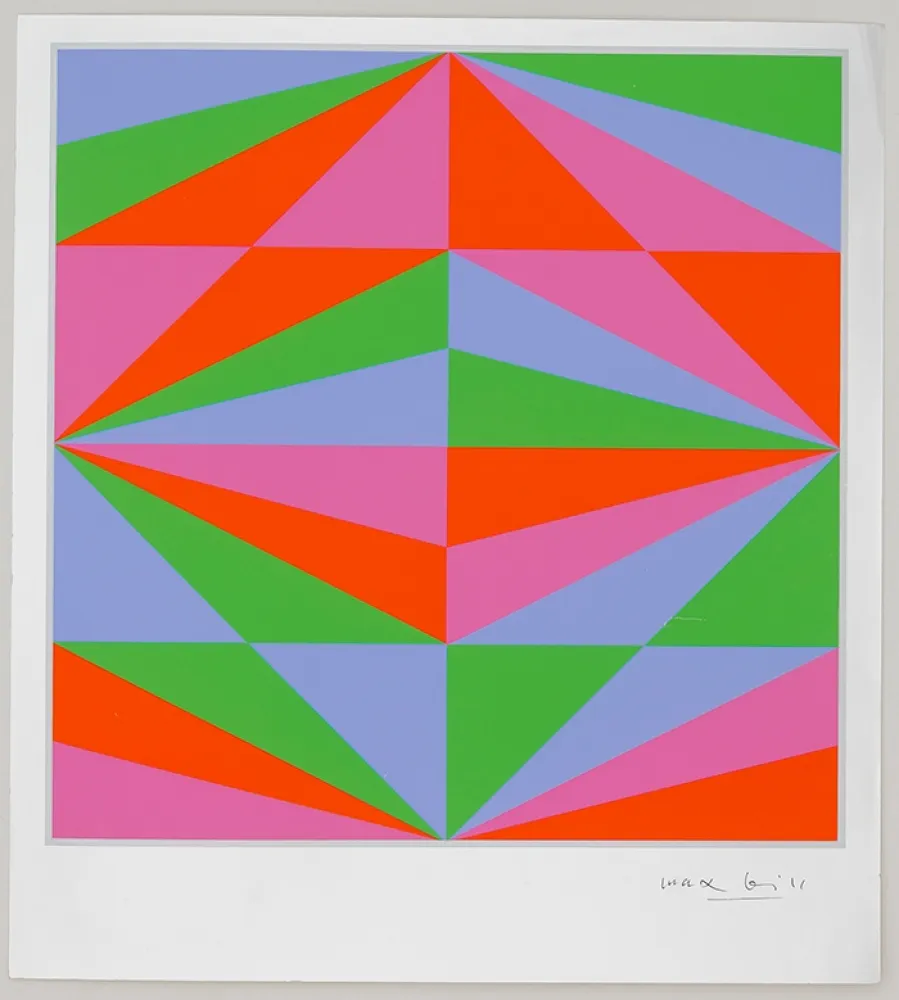 Collografie Bill - Geometric Composition